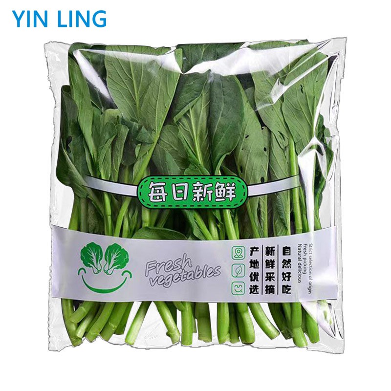 Yemek için şeffaf plastik torba